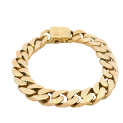 8.5” Pre-owned 9CT Flat Curb Bracelet (73.39g)