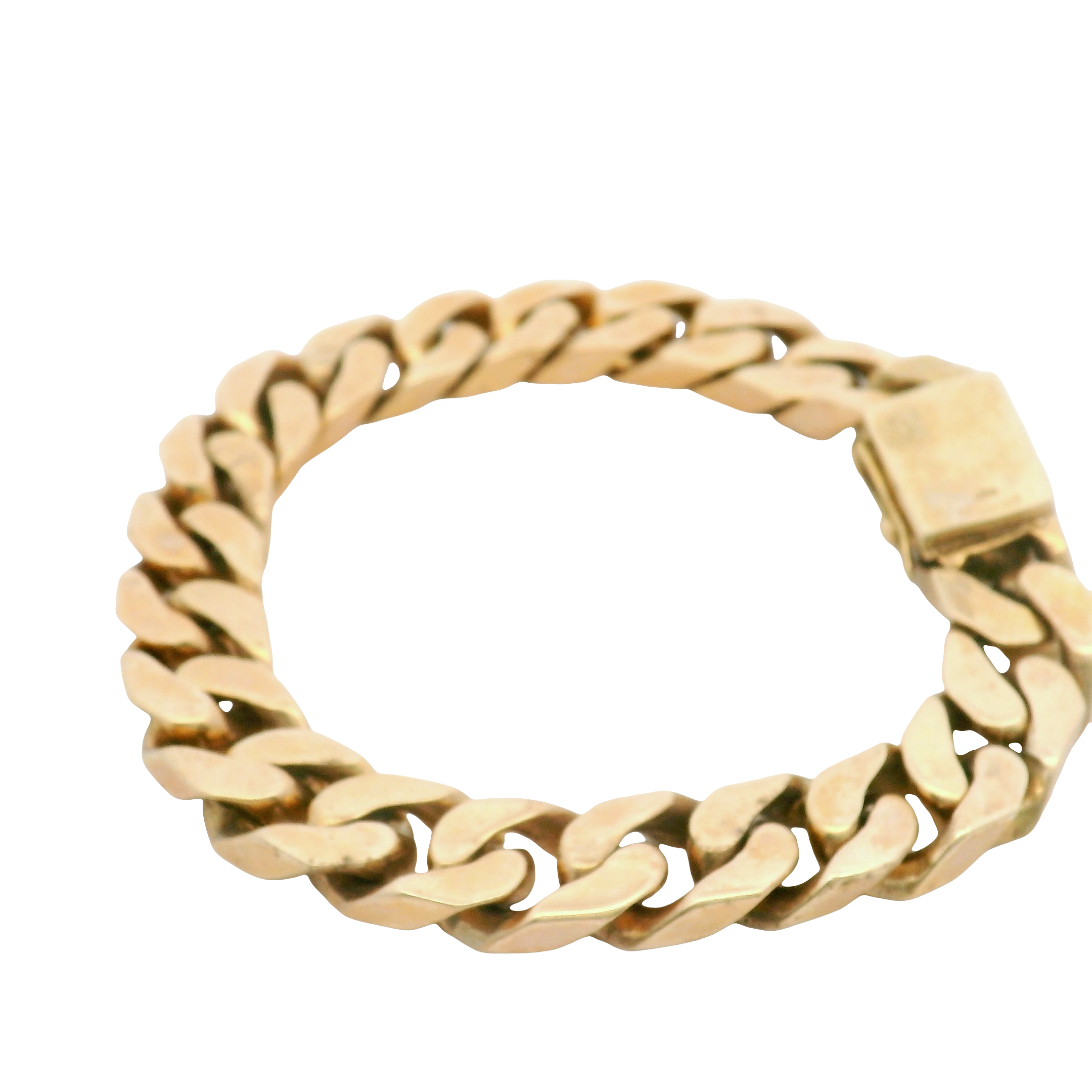 8.5” Pre-owned 9CT Flat Curb Bracelet (73.39g)