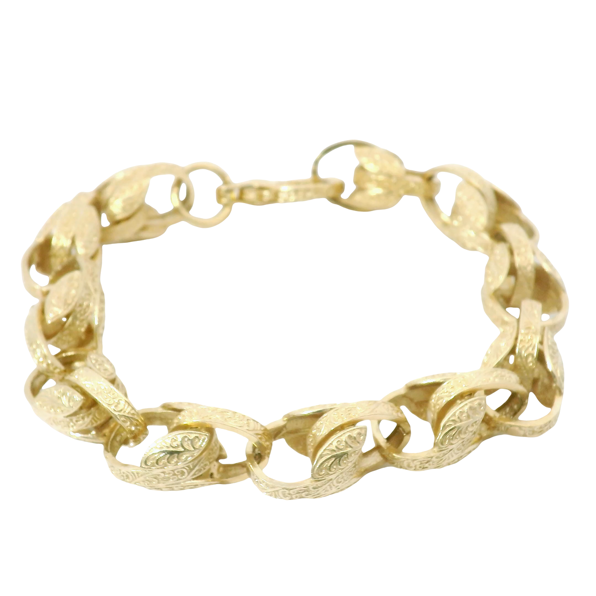 8.5” Pre-owned 9CT Tulip Bracelet (26.03g)