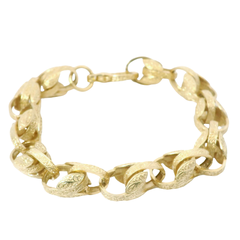 8.5” Pre-owned 9CT Tulip Bracelet (26.03g)