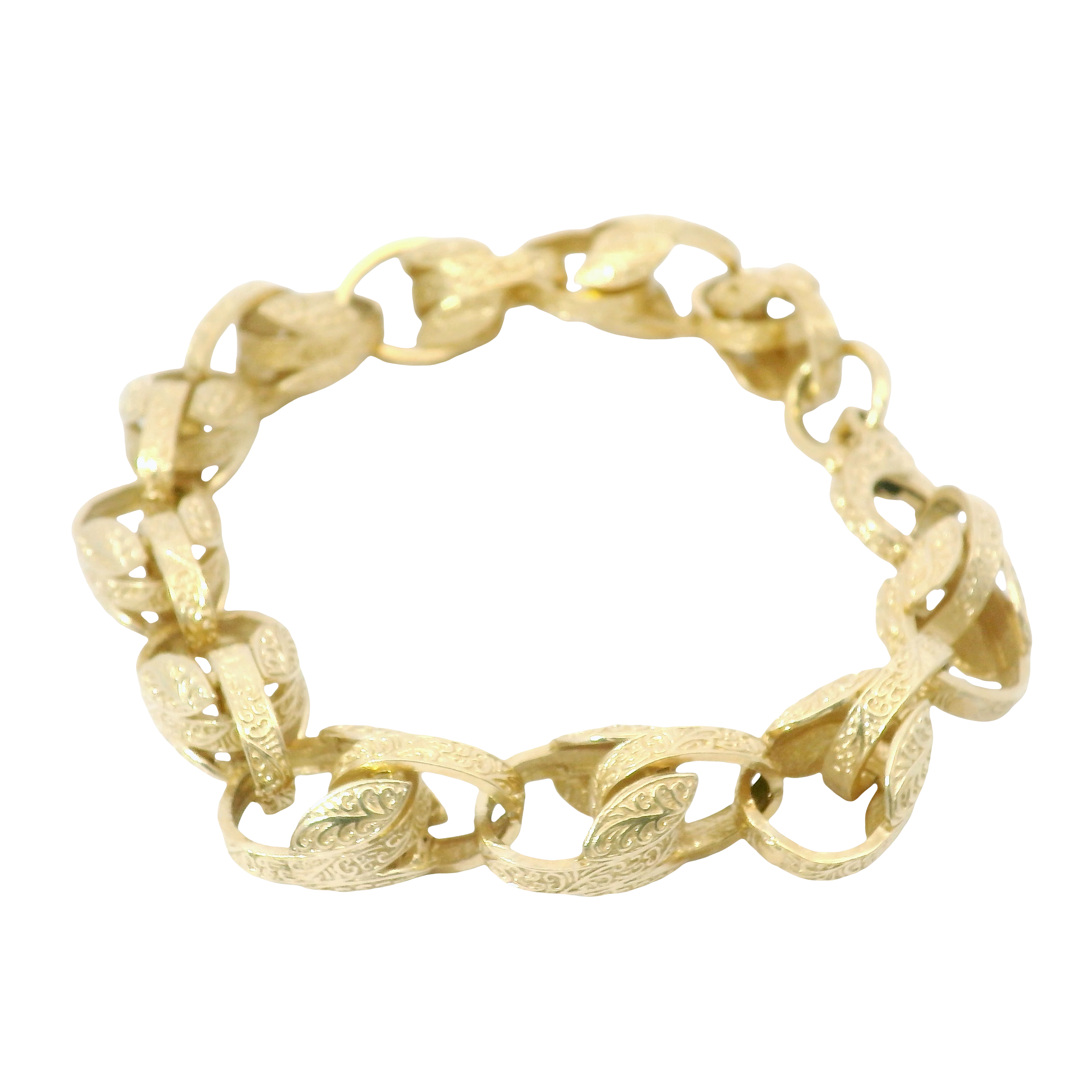 8.5” Pre-owned 9CT Tulip Bracelet (26.03g)