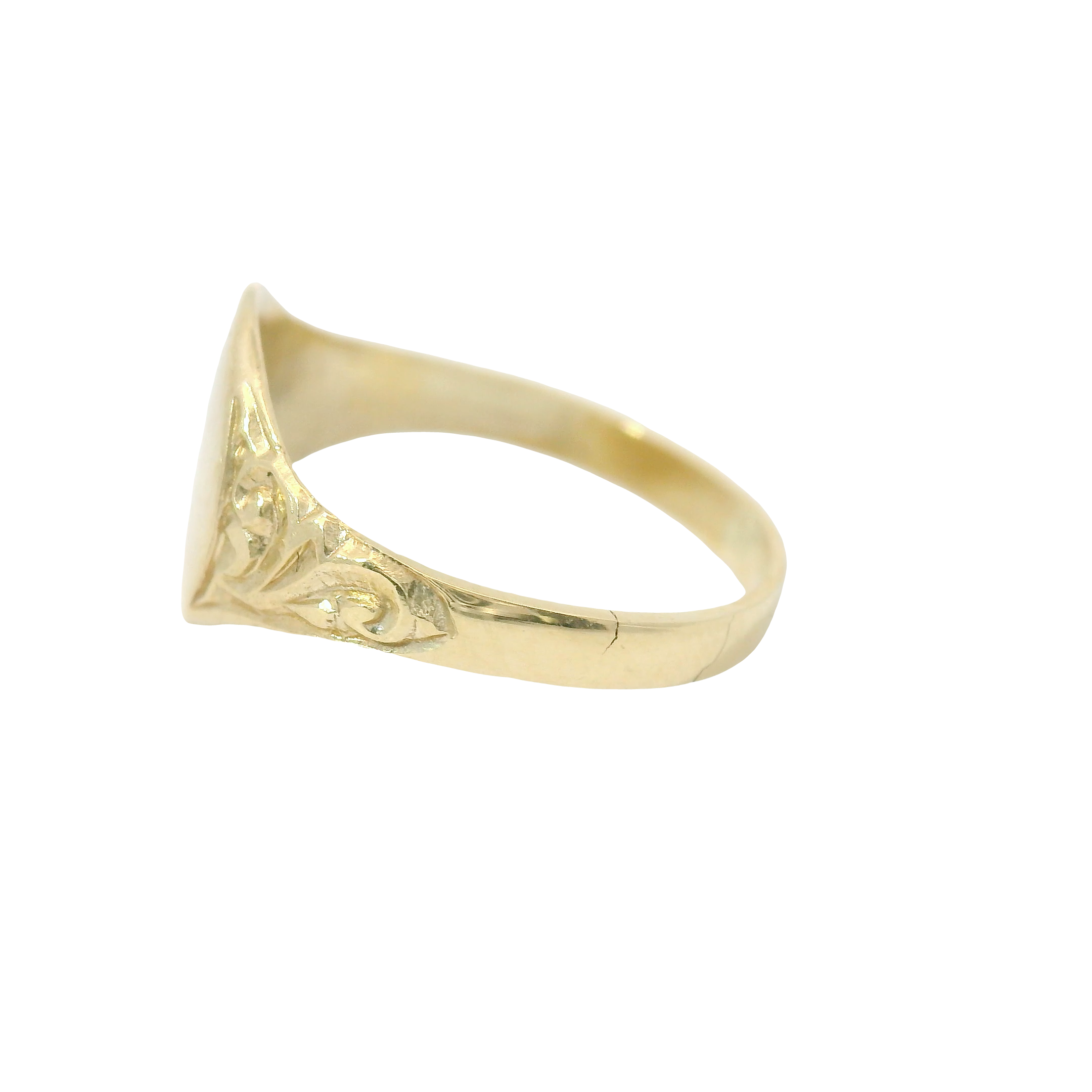 9CT New Kids Signet Ring (Size F1/2)