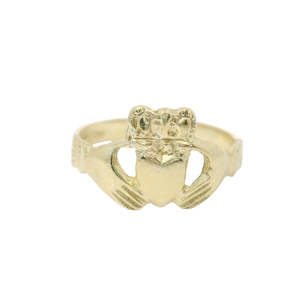 9CT New Kids Claddagh Ring (Size G)