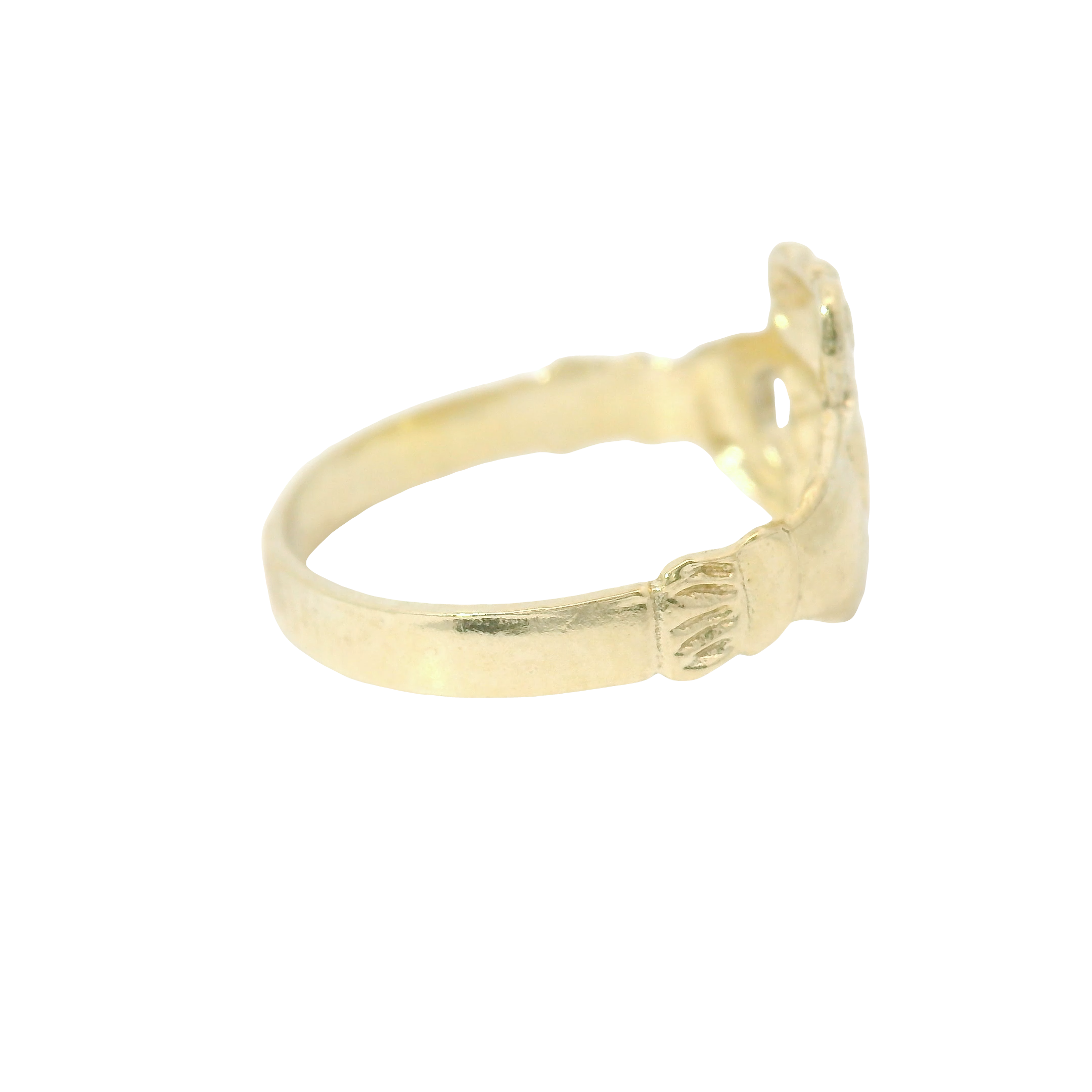 9CT New Kids Claddagh Ring (Size G)
