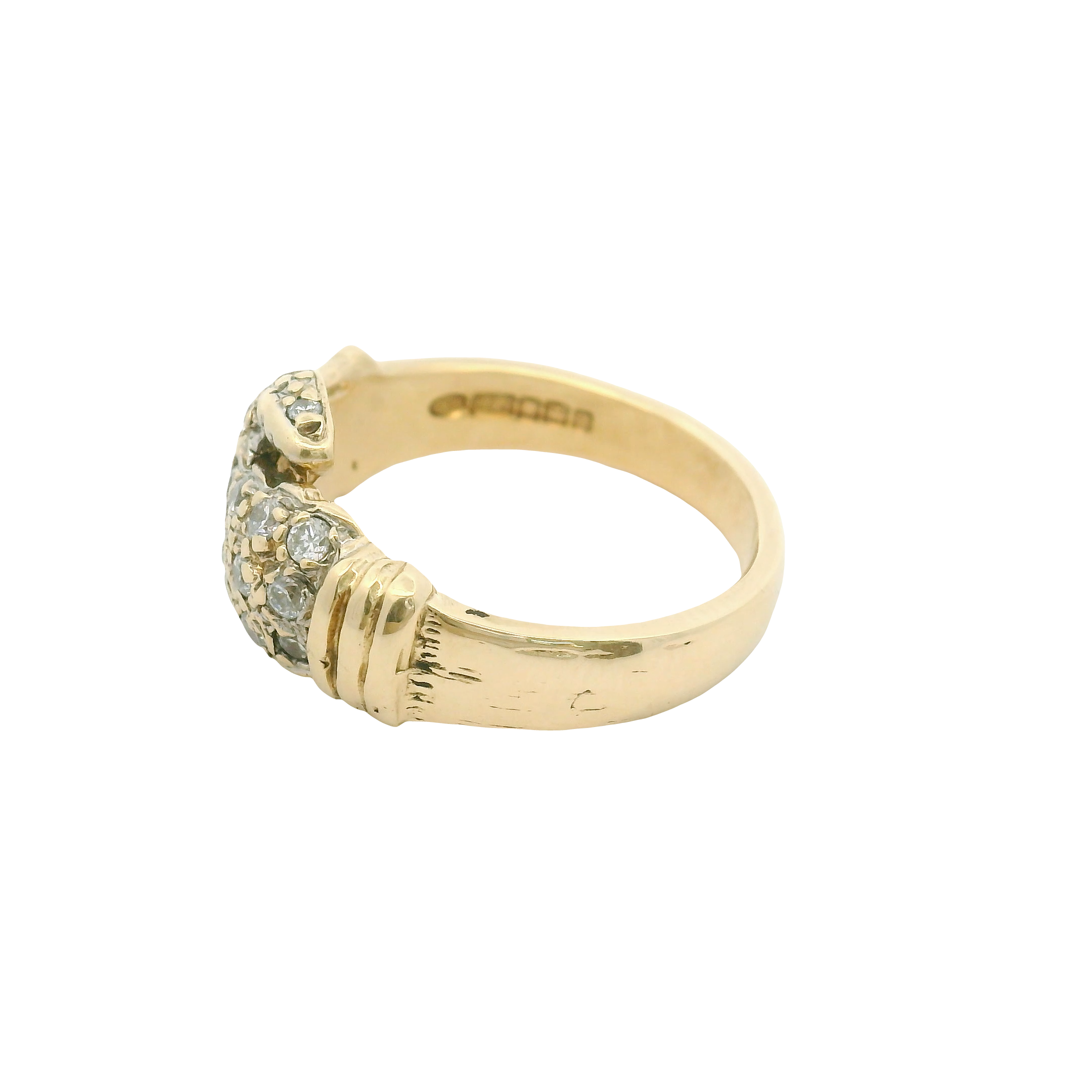 9CT Stone Set Boxing Glove Ring (Size U)