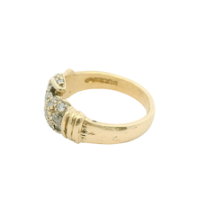 9CT Stone Set Boxing Glove Ring (Size U)