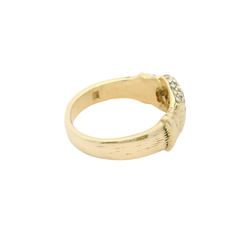 9CT Stone Set Boxing Glove Ring (Size U)