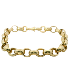 9” Pre-owned 9CT Oval Belcher Bracelet (21.85g)