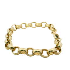 9” Pre-owned 9CT Oval Belcher Bracelet (21.85g)