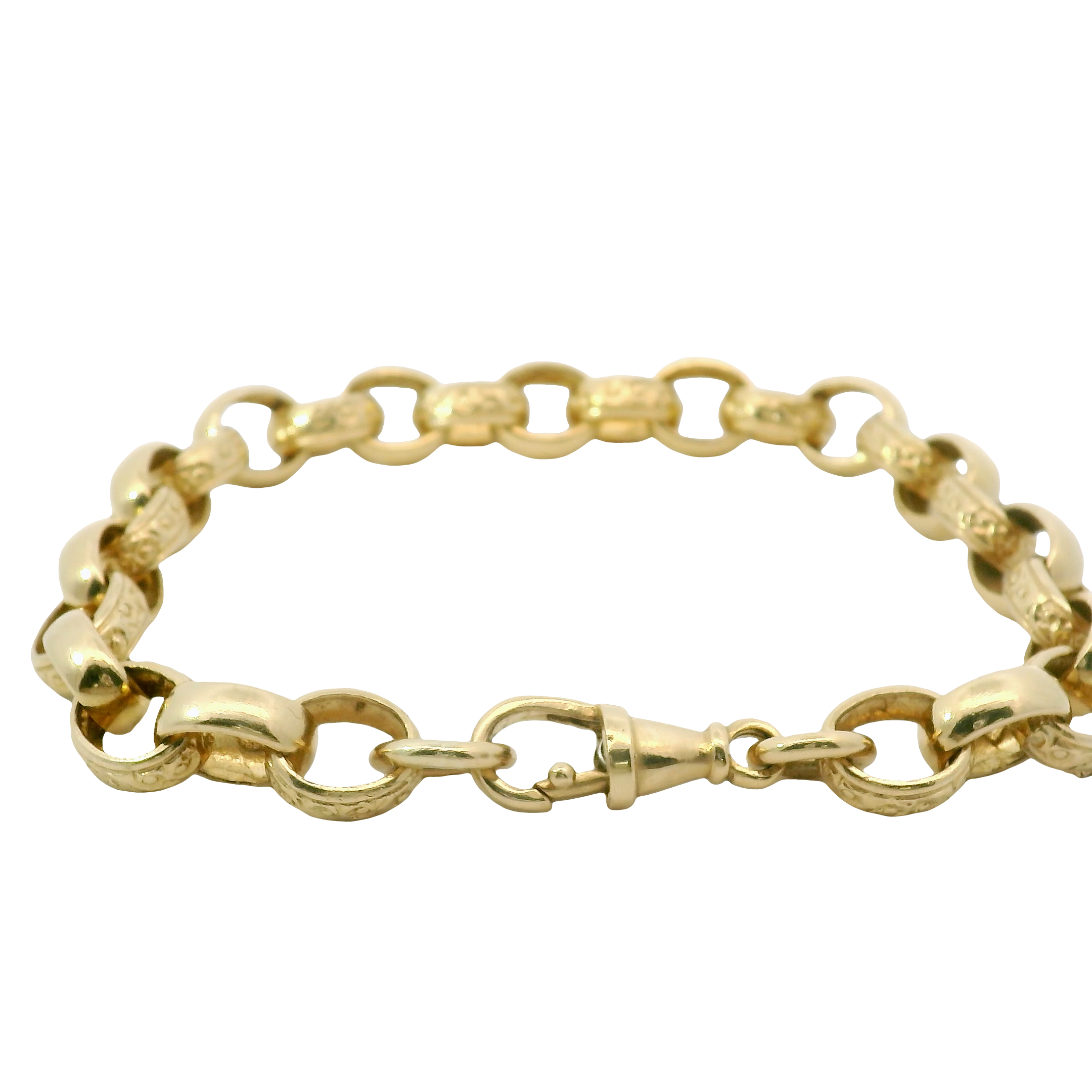 9” Pre-owned 9CT Oval Belcher Bracelet (21.85g)