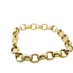 9” Pre-owned 9CT Oval Belcher Bracelet (21.85g)
