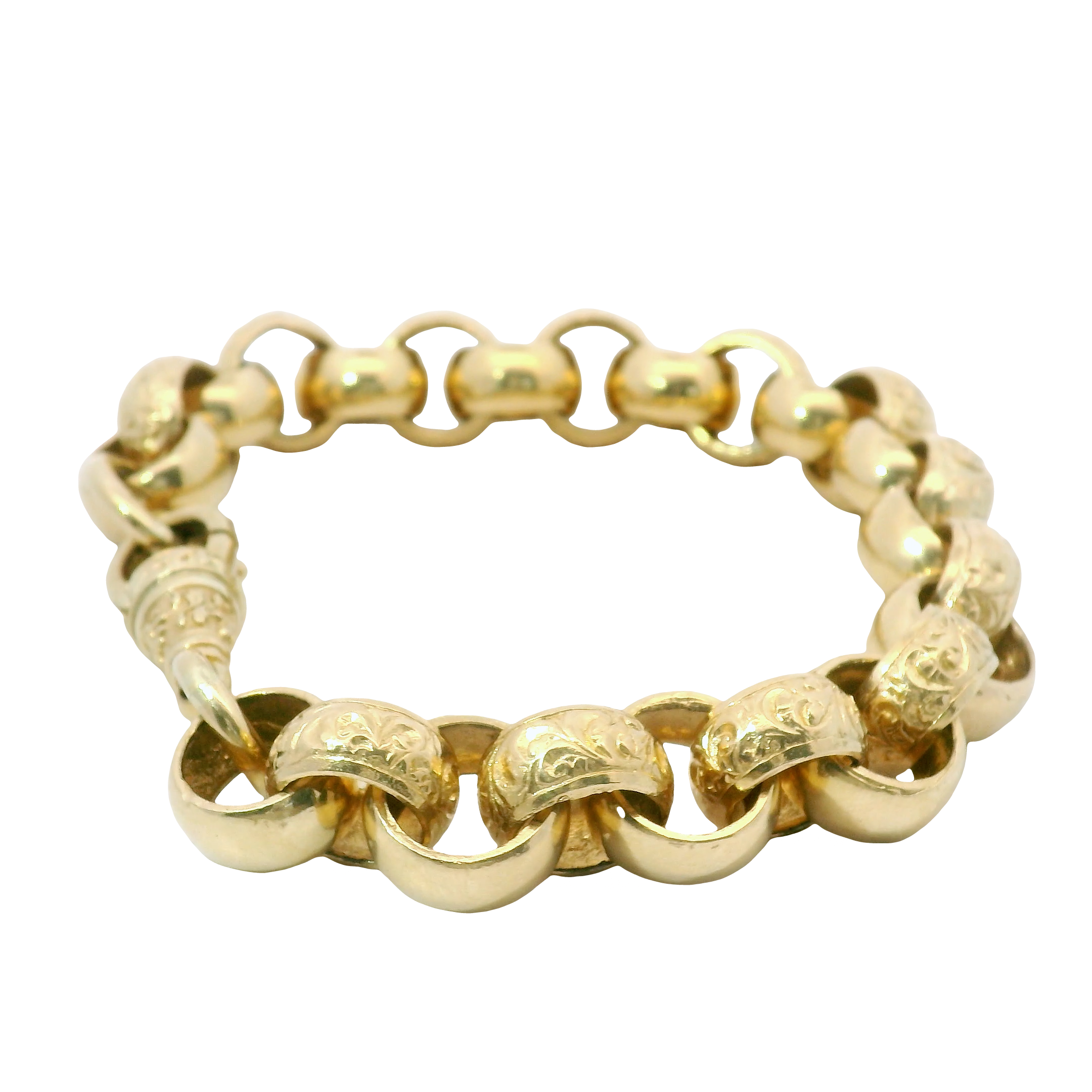 9” Pre-owned 9CT Belcher Bracelet (66.11g)