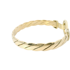 6.5” Refurbed 9CT Stone Set Hook & Loop Bangle (26.93g)
