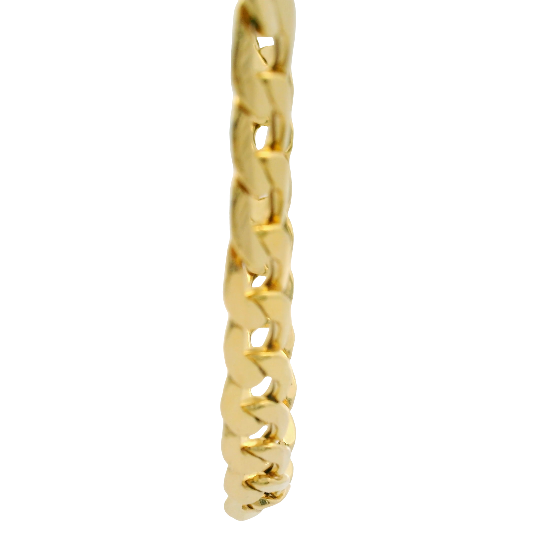 20” Pre-owned 9CT Semi Solid Flat Curb Chain Necklace (16.39g)