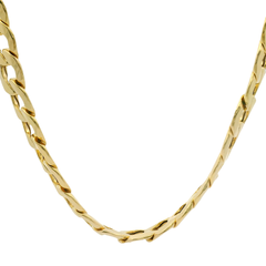 20” Pre-owned 9CT Semi Solid Flat Curb Chain Necklace (16.39g)