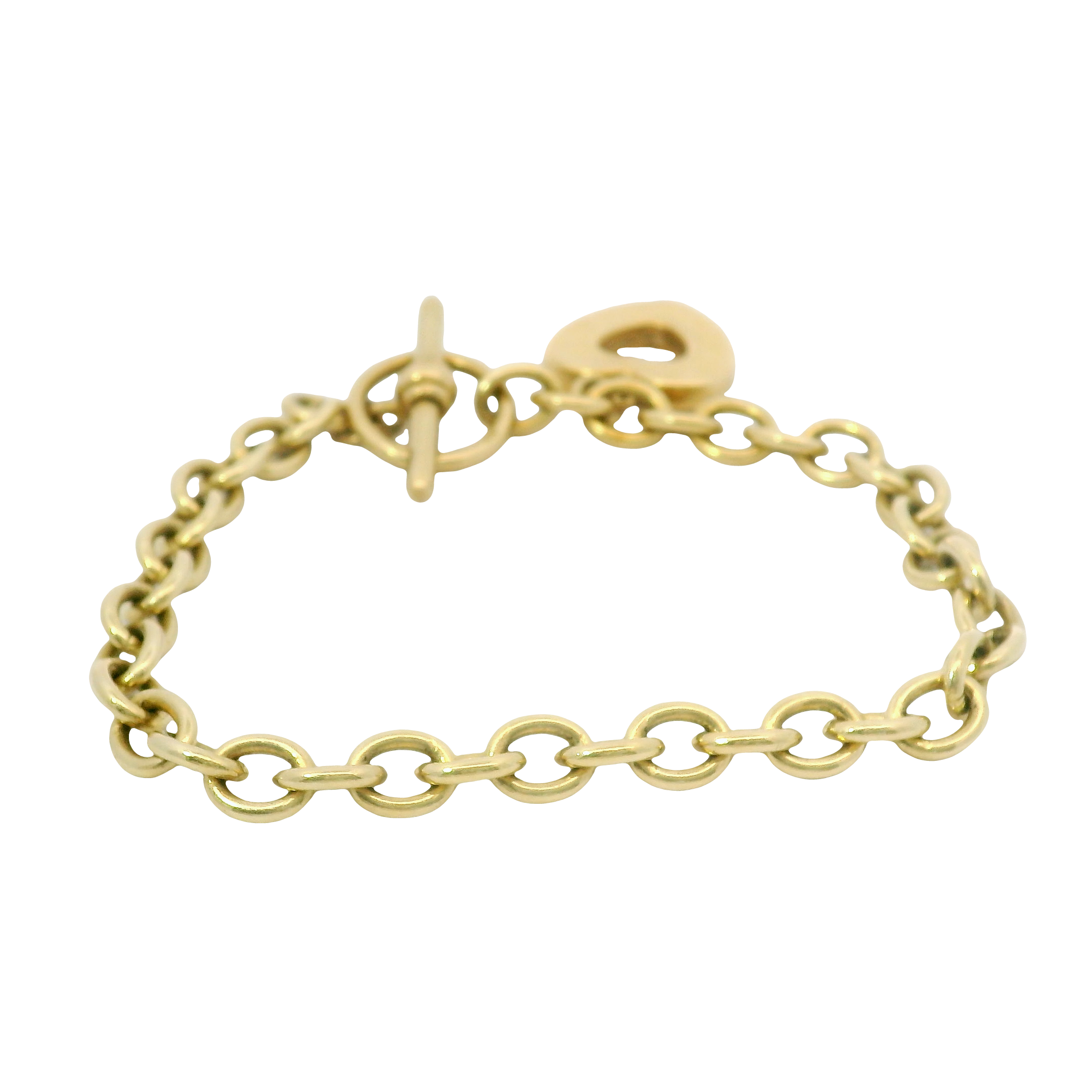 8” Pre-owned 9CT Heart & T Bar Bracelet (17.07g)