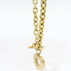 16” Pre-owned 9CT Heart & T-Bar Necklace (32.66g)