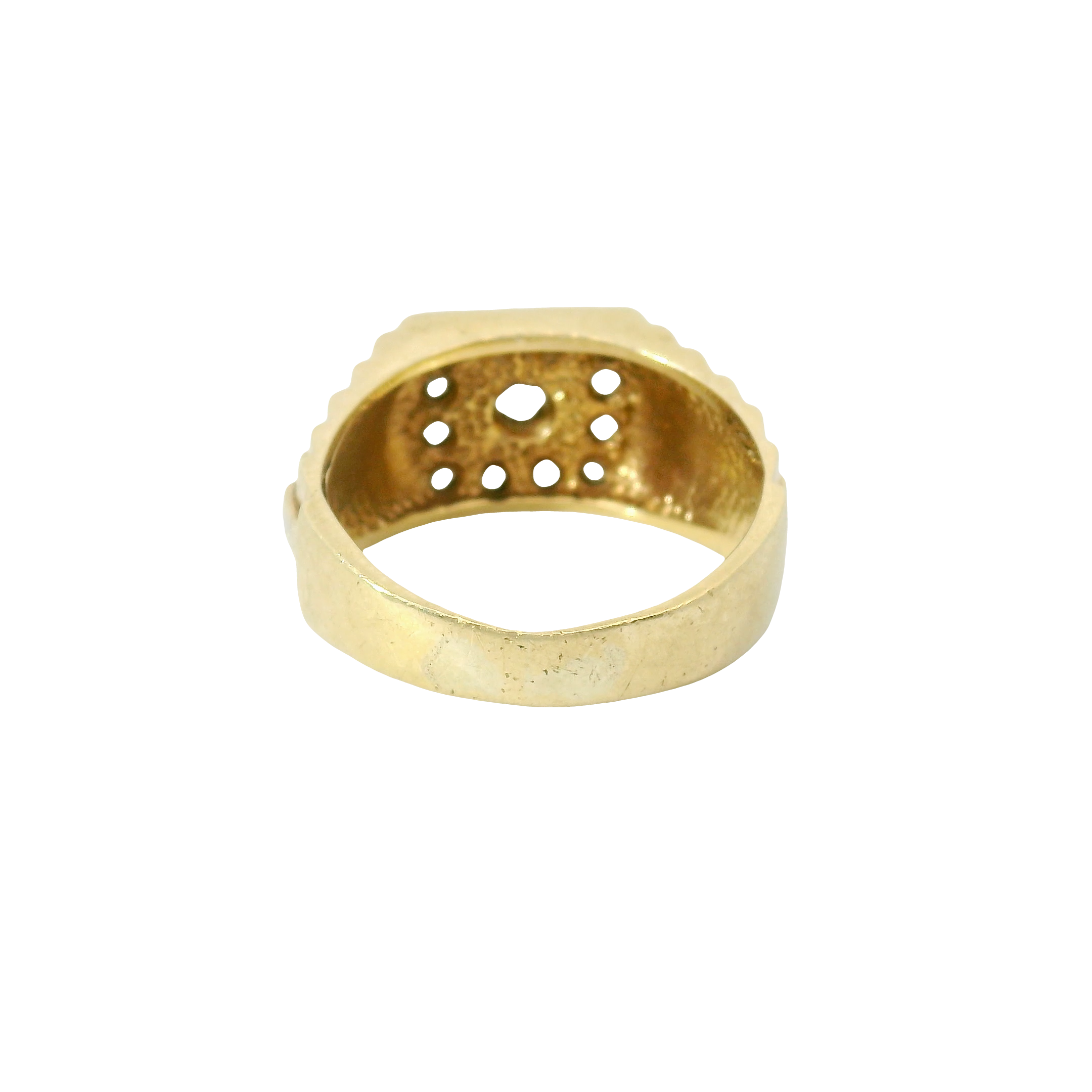 9CT Pre-owned Stone Set Ring (Size Q)