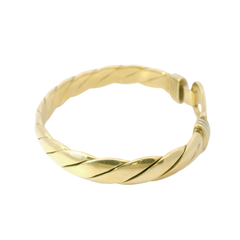 7.75” Pre-owned 9CT Single Hook & Loop Bangle (61.67g)