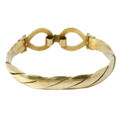 8.25” Pre-owned 9CT Double Hook Bangle (70.38g)