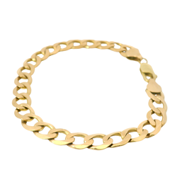 9” Pre-owned 9CT Flat Curb Bracelet (18.51g)