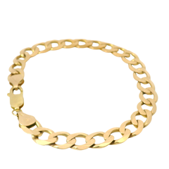 9” Pre-owned 9CT Flat Curb Bracelet (18.51g)