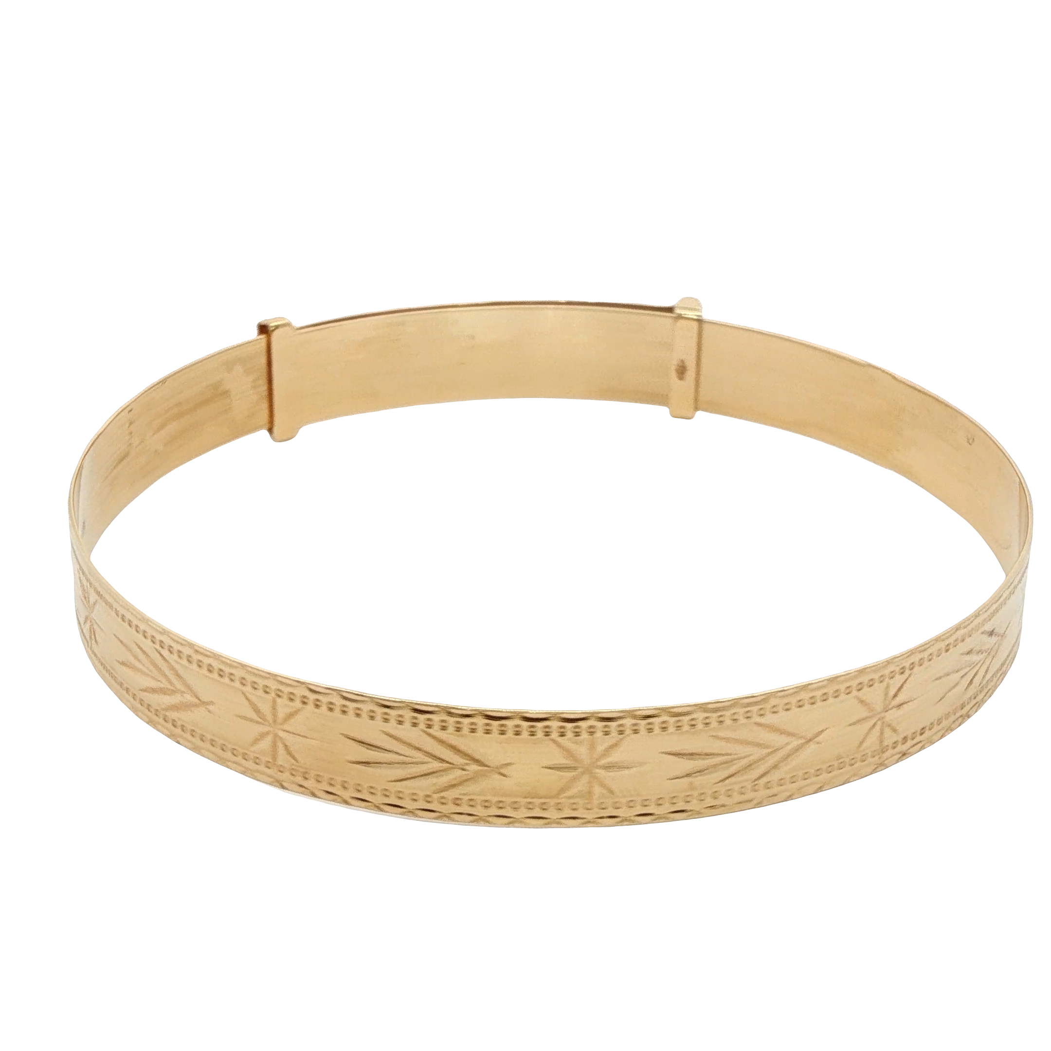 7 - 9.25” Pre-owned Extendable Patterned Bangle (7.71g)