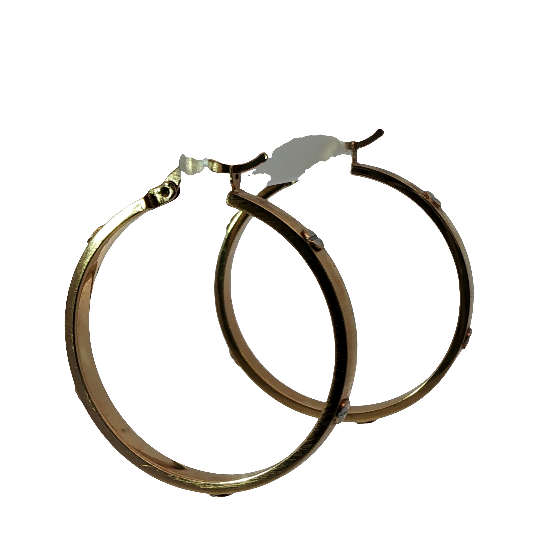 9CT Pre-owned Elegant Gold Hoop Earrings - Classic Style (6g)