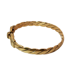 5.5" Pre-owned 9CT Double Hook & Loop Bangle (13.66g)