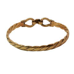 5.5" Pre-owned 9CT Double Hook & Loop Bangle (13.66g)
