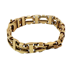 7.5” Pre-owned 9CT  Flat Cage Bracelet (36.6g)