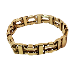 7.5” Pre-owned 9CT  Flat Cage Bracelet (36.6g)