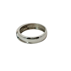 9CT Pre-owned White Gold CZ Stone Set Ring (Size V)