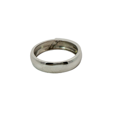 9CT Pre-owned White Gold CZ Stone Set Ring (Size V)