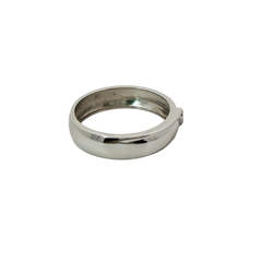 9CT Pre-owned White Gold CZ Stone Set Ring (Size V)