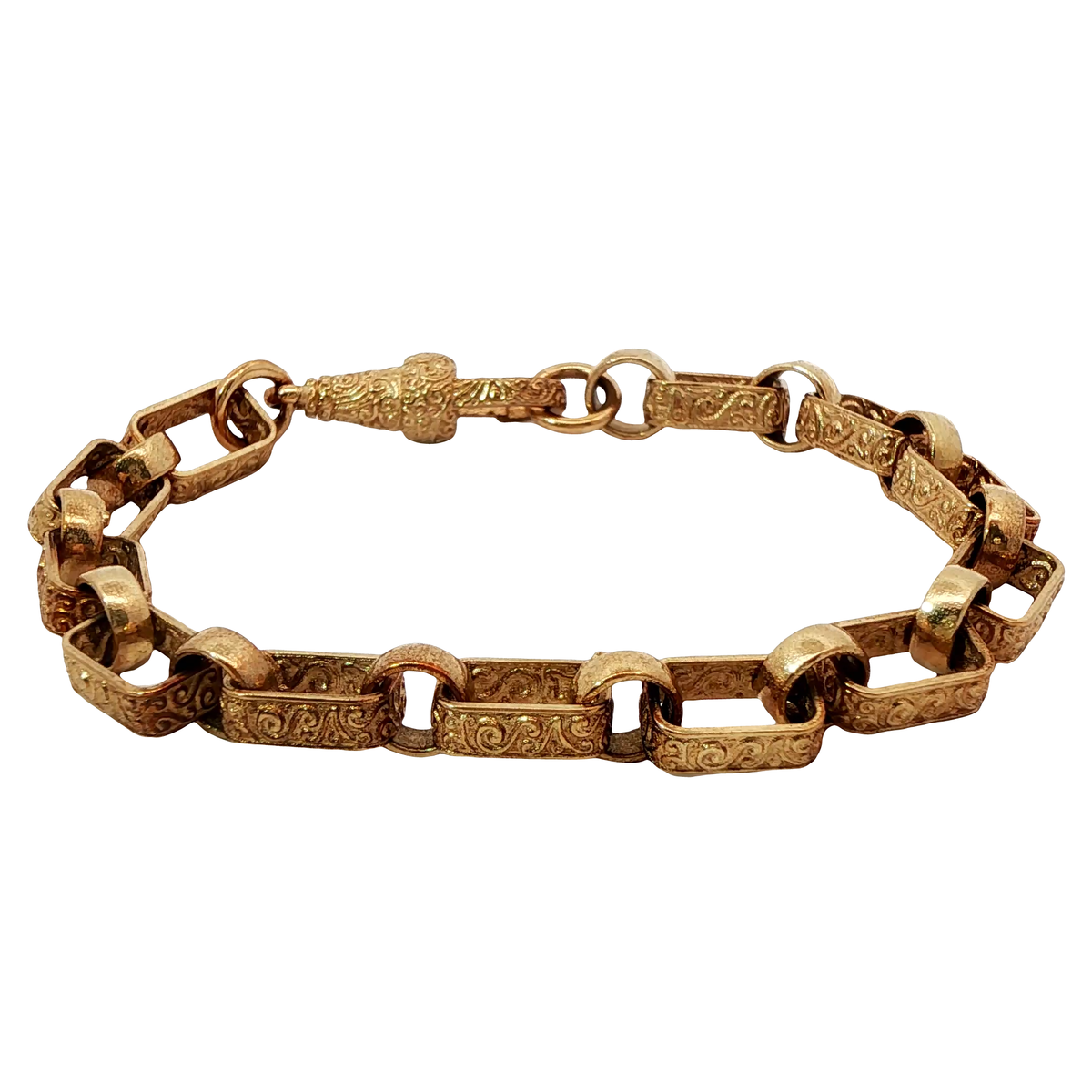 6.5” Pre-owned 9CT Gypsy Link Bracelet (12.98g)