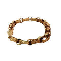 6.5” Pre-owned 9CT Gypsy Link Bracelet (12.98g)