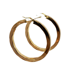 9CT Pre-owned Hooped Earrings (4.45g)