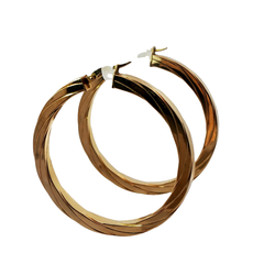 9CT Pre-owned Hooped Earrings (4.45g)