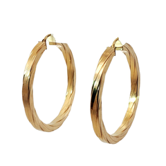 9CT Pre-owned Hooped Earrings (4.45g)