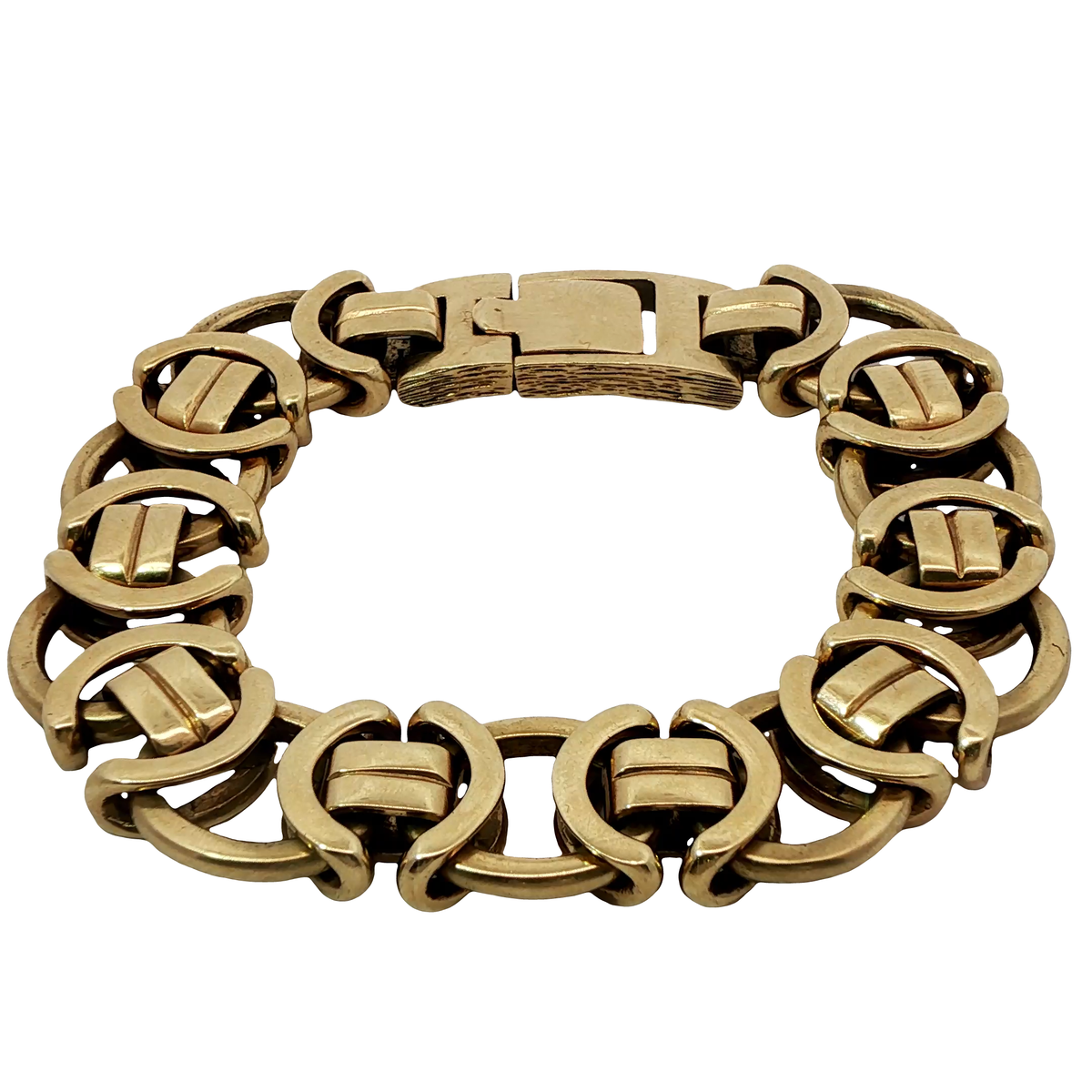 9.5” Pre-owned 9CT Byzantine Bracelet (110.32g)