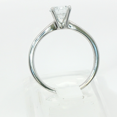 Diamond Solitaire 1CT VS2 F 9CT White Gold Ring Size P
