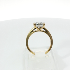 Round Brilliant 0.5CT I1 I 18CT Yellow Gold Ring Size J