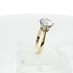 Round Brilliant 8 Claw Solitaire 2CT VS2 F 18CT Yellow Gold Ring Size I