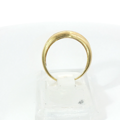 Round Brilliant Twisted Channel Set TCW 0.21 SI1 / 2 H 18CT Yellow Gold Ring Size M