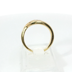 Round Brilliant Solitaire Tension 0.15CT SI1 G/H 18CT Yellow Gold Ring Size N
