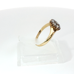 Round Brilliant Daisy Cluster TCW 1.6 SI1 H 18CT Yellow Gold Ring Size I