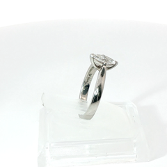 Marquise Cut Solitaire Taper Shoulder 0.7CT SI1 G Platinum Ring Size G 1/2