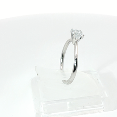 Round Brilliant Solitaire 0.5CT Lab Grown VS2 F 9CT White Gold Ring Size L