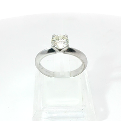 Round Brilliant Diamond 4-Claw Solitaire 1.25CT SI1 H-I Platinum Ring Size M